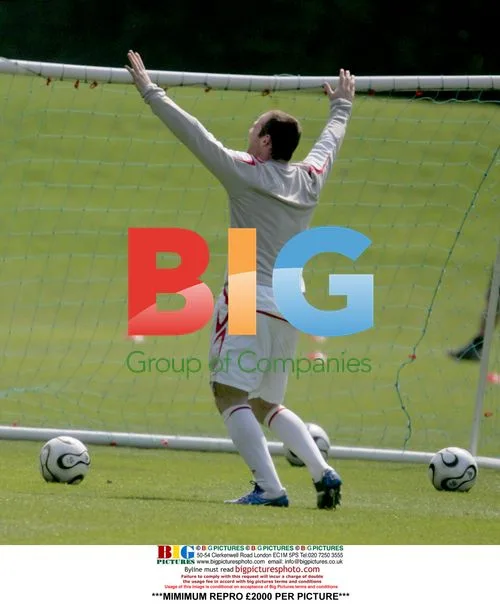Wayne Rooney at England's secret training session