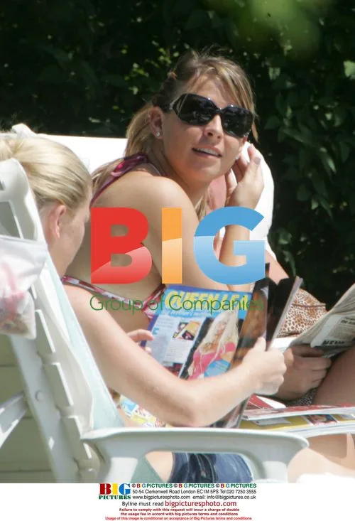 Coleen McLoughlin Sunbathing in Baden Baden