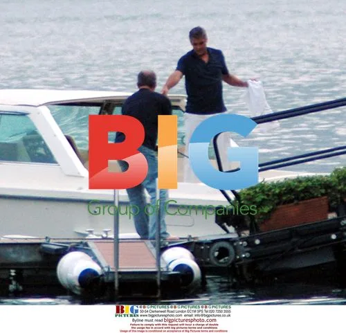 George Clooney Readies His Boat