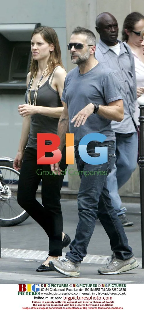 Hilary Swank Shopping in Paris