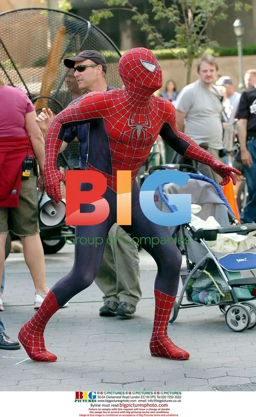 Spiderman Saves Baby on Set