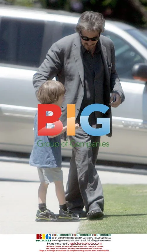 Al Pacino Takes Son for Walk
