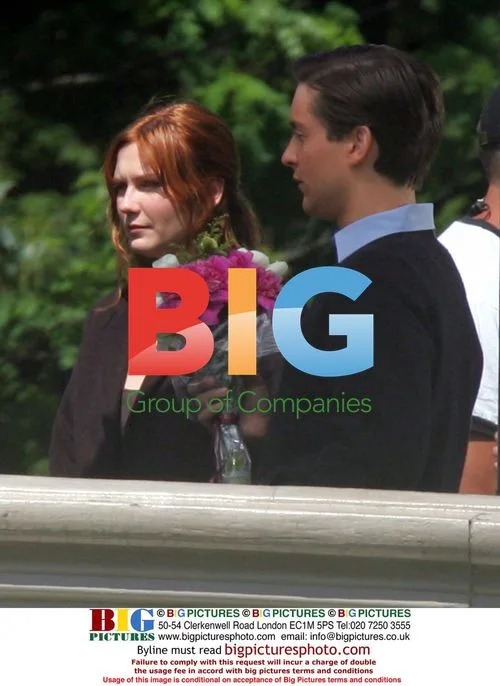 Tobey Maguire and Kirsten Dunst Filming Spiderman 3