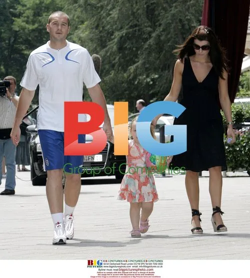 England footballers with families in Baden Baden