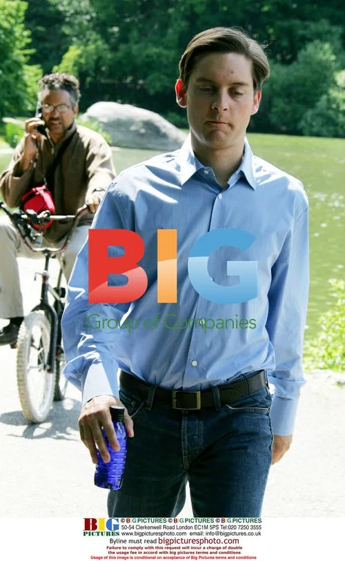 Tobey Maguire on set of Spiderman 3