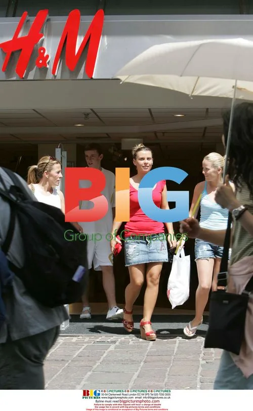 Coleen McLoughlin shopping in Baden Baden