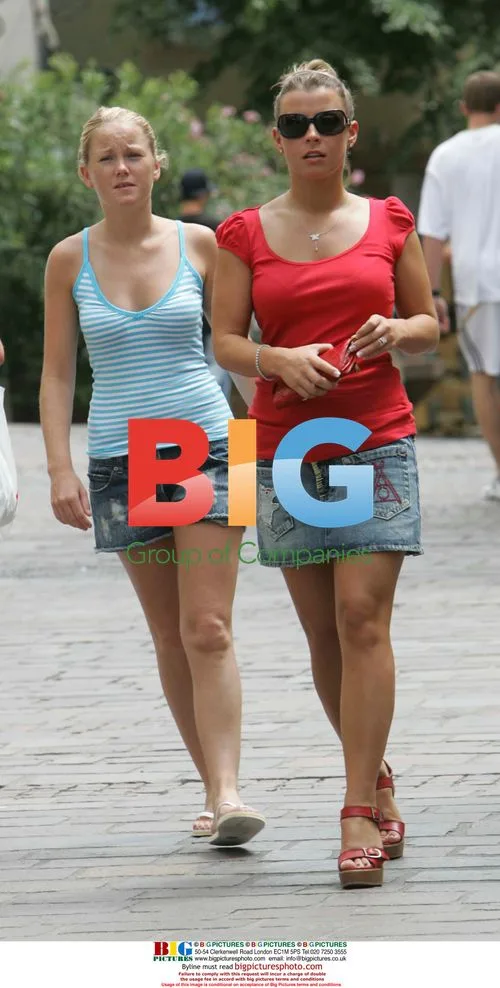 Coleen McLoughlin shopping in Baden Baden