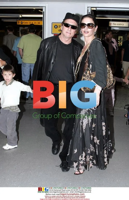 Michael Douglas and Katherine Zeta-Jones Arrive in London