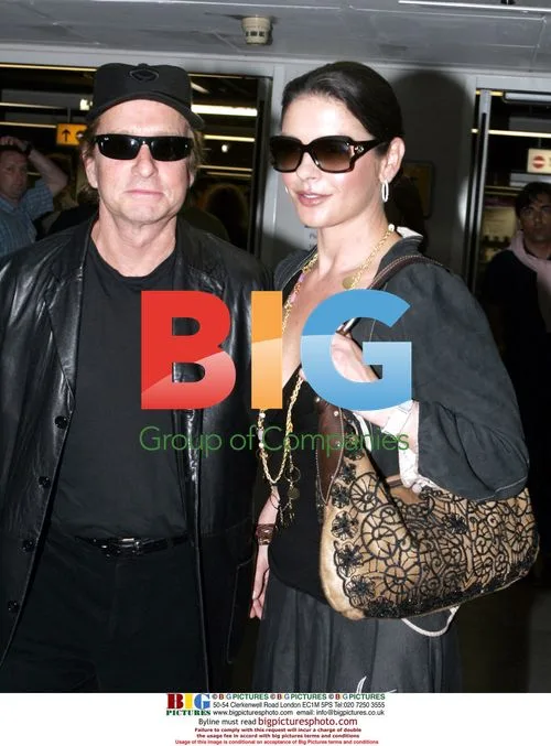 Michael Douglas and Katherine Zeta-Jones Arrive in London