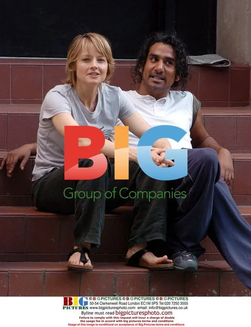 Jodie Foster and Naveen Andrews on 'The Brave One' set