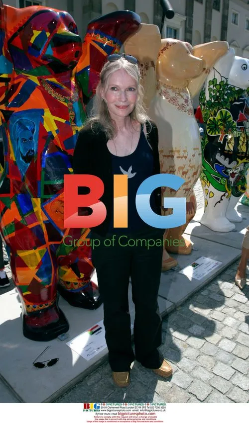 Mia Farrow at Buddy Bears Charity Display