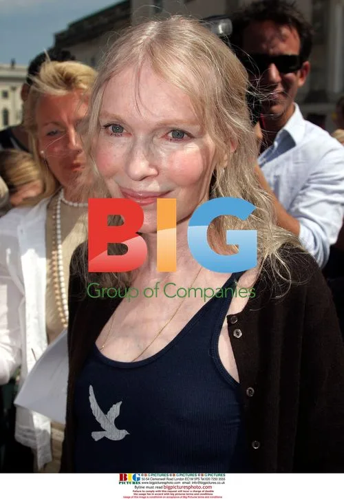 Mia Farrow at Buddy Bears Charity Display