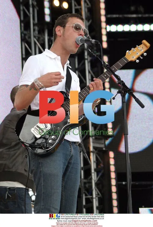 Preston of The Ordinary Boys at T4 Party on the Beach