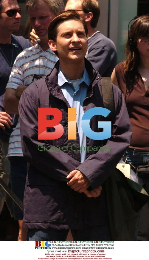 Tobey Maguire on Spiderman 3 set