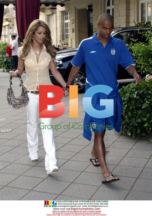 Footballer Ashley Cole and Cheryl Tweedy in Baden Baden