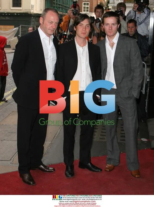 Cillian Murphy, Liam Cunningham, and Pedraic Delany at "The Wind That Shakes The Barley" UK premiere