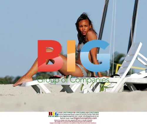 Javine Relaxes on Canary Islands Holiday
