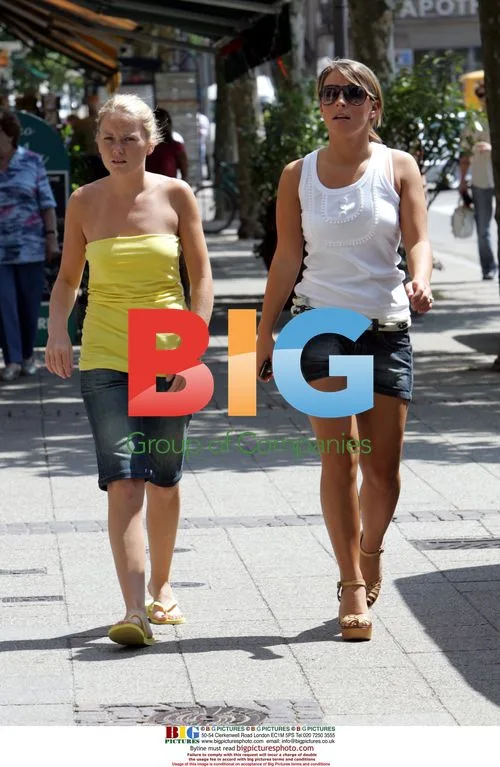 Coleen Mcloughlin shopping in Baden Baden