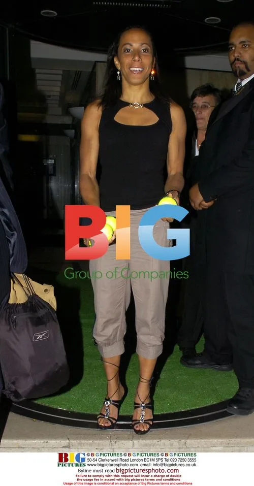 Dame Kelly Holmes at Branson's Wimbledon party