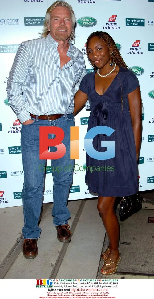 Venus Williams at Richard Branson's pre-Wimbledon party