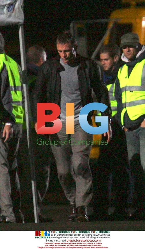 Daniel Craig on Casino Royale Set