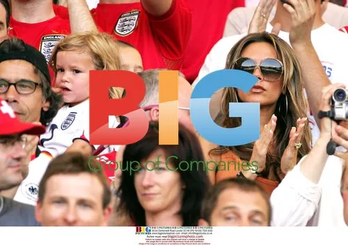 Victoria Beckham and son Romeo at World Cup 2006