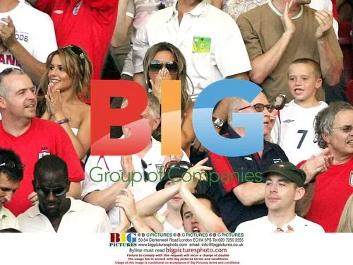 Victoria Beckham and family at England vs Ecuador World Cup match