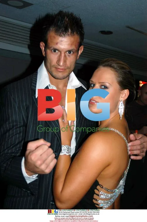 Cage fighter Lee 'Lighting' Murray with model Sian Gissing