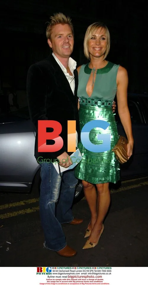 Jenni Falconer leaving Grazia party