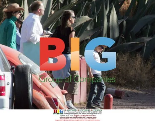 Mick Jagger and Son Luca at Teotihuacan Pyramids