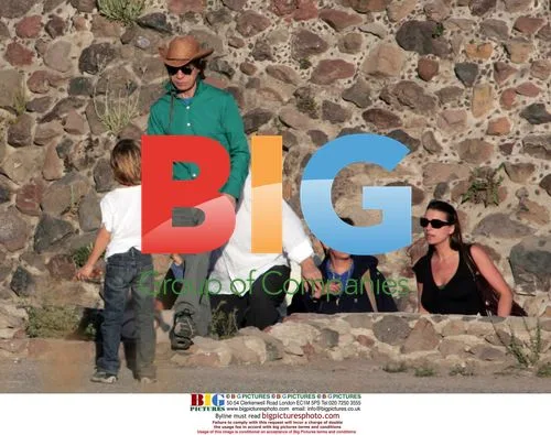 Mick Jagger and Son Luca at Teotihuacan Pyramids
