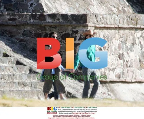Mick Jagger and Son Luca in Teotihuacan, Mexico
