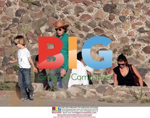 Mick Jagger and Son Luca in Teotihuacan