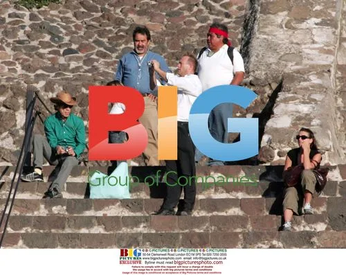 Mick Jagger and Son Luca in Teotihuacan, Mexico