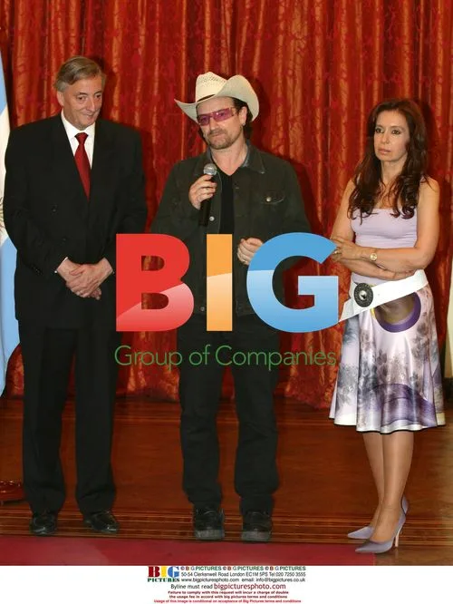 U2's Bono Meets Argentine President Kirchner