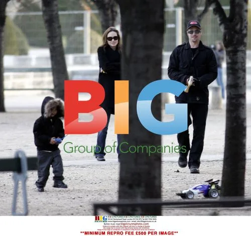 Brad Pitt and Angelina Jolie with son Maddox