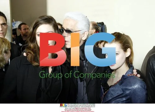 ANNA MOUGLALIS & CECILE CASSEL with KARL LAGERFELD