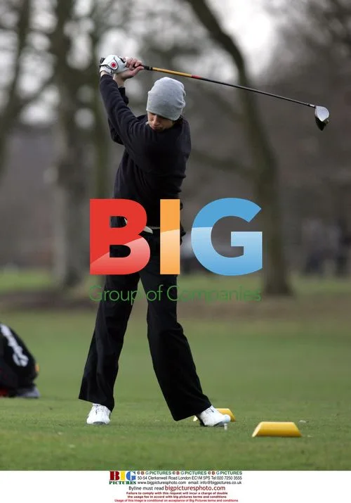 Vernon Kay and DJ Spoony play golf