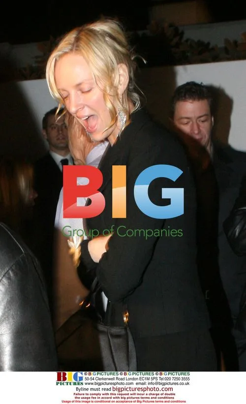 Uma Thurman at Brian Lourd's party