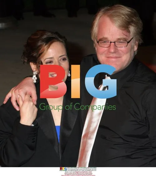 Philip Seymour Hoffman and Mimi O'Donnell at Vanity Fair Oscar Party