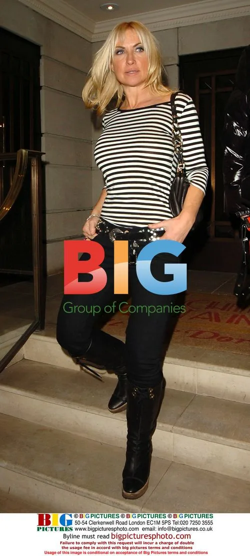 Meg Matthews enjoys night out in London