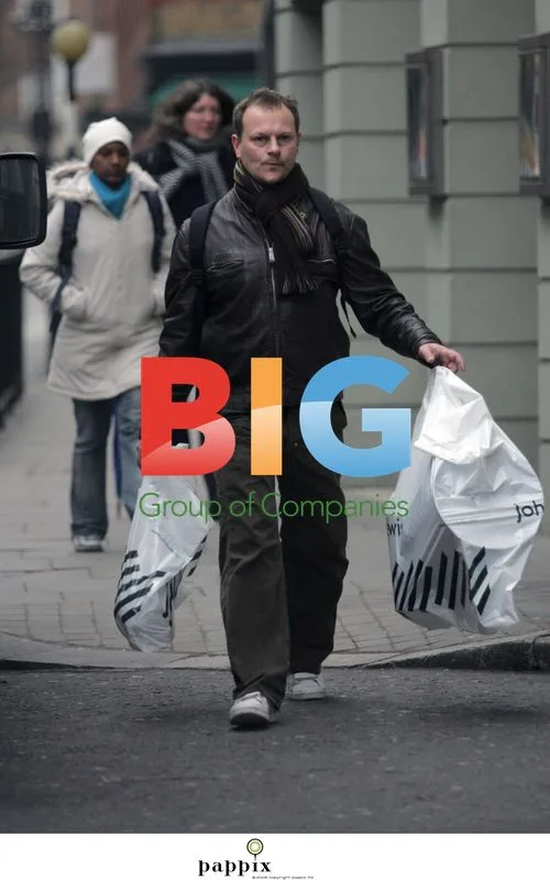 Neil Stuke shopping in London