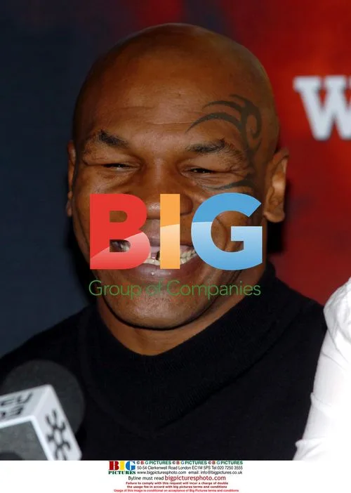 Mike Tyson at press conference in Manchester