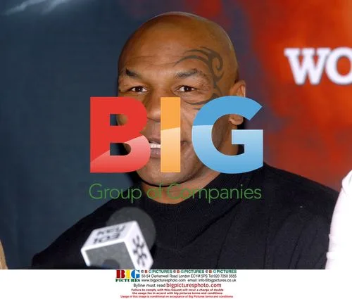 Mike Tyson at press conference in Manchester