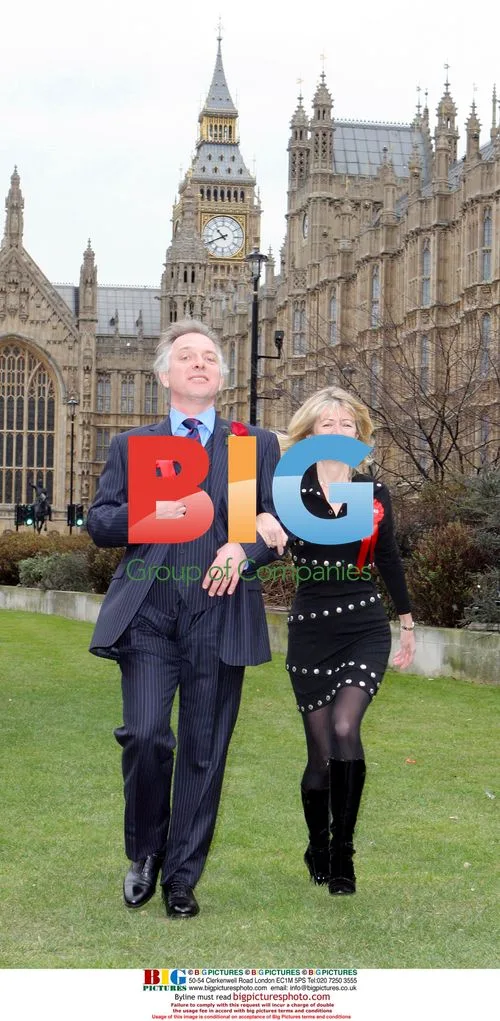 Rik Mayall and Marsha Fitzalan at photocall for "The New Statesman - Episode 2006"