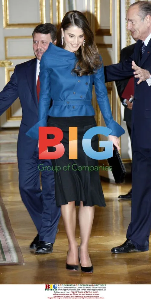 King Abdullah II and Queen Rania meet Chirac and wife
