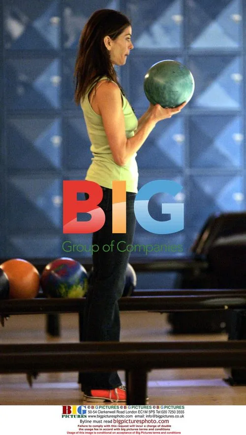 Teri Hatcher and Daughter Bowling on St. Patrick's Day