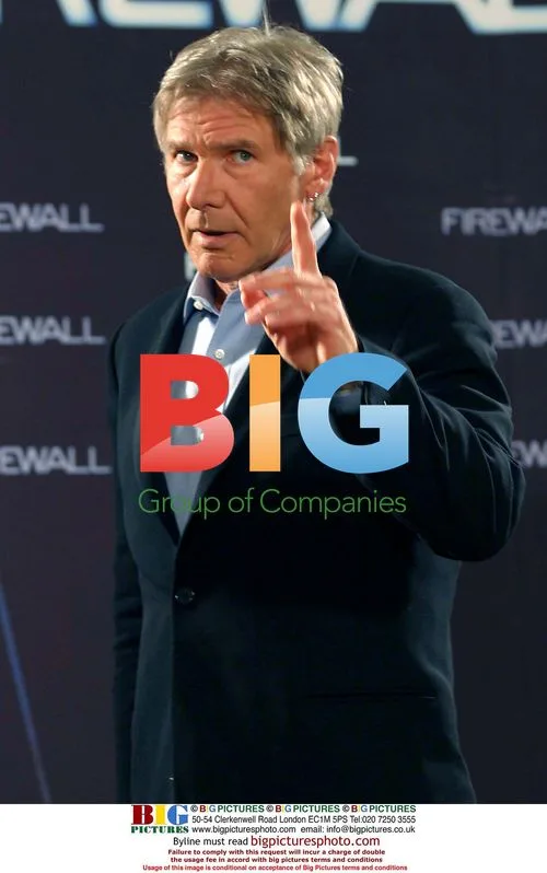 Harrison Ford presents "Firewall" in Barcelona