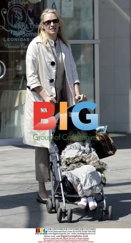 Uma Thurman takes kids shopping in West Hollywood