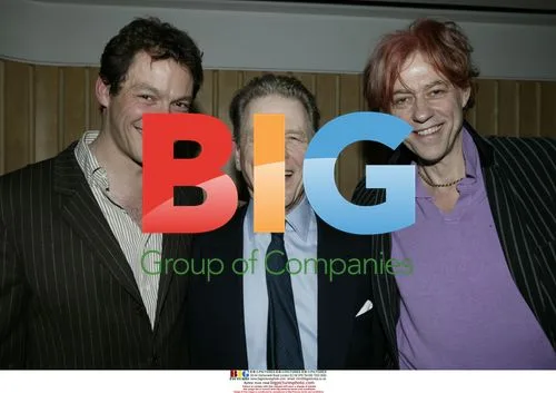 Dominic West and Bob Geldof at poetry event